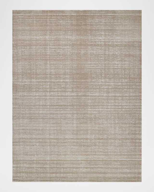Martelli Modern Hand-Loomed Taupe Rug, 9' x 12'